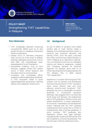 Strengthening TVET Capabilities In Malaysia | ISIS